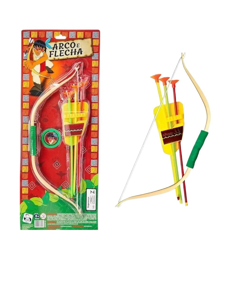 ARCO E FLECHA (12PÇS)-PICA PAU