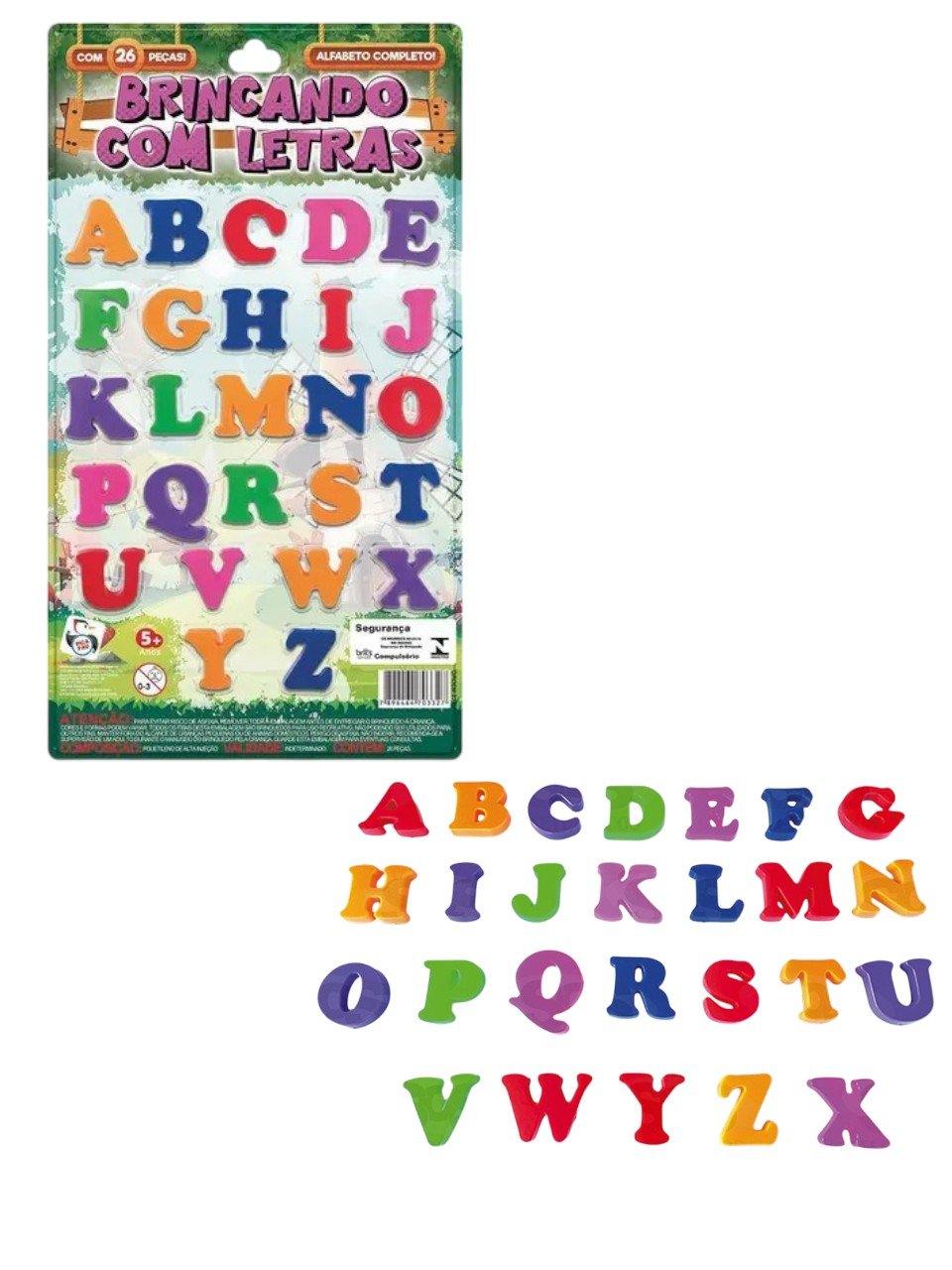BRINCANDO E APRENDENDO LETRAS (12PÇS)-PICA PAU