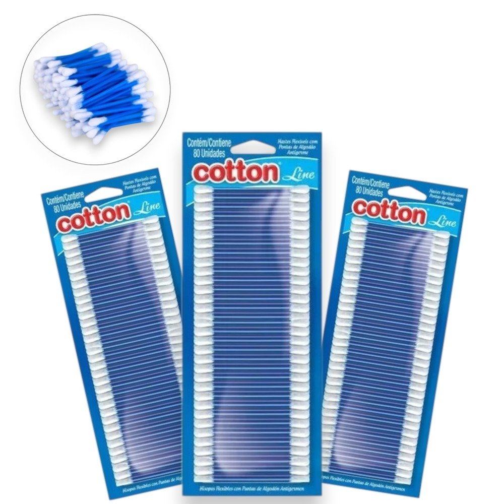 HASTES FLEX BLISTER80 (CX C/150)-COTTON LINE - Imagem 3