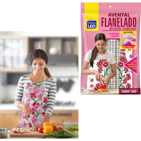 AVENTAL FLANELADO (24PÇS)-PLASTLEO - Imagem 2