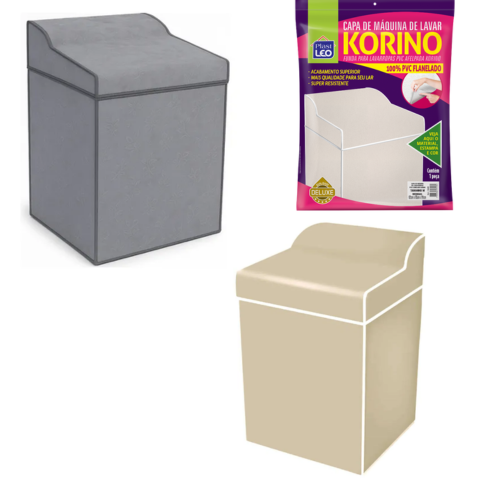 CAPA DE MAQ.FLANELADA LAVAR KORINO LISA G (6PÇS)-PLASTLEO - Imagem 3