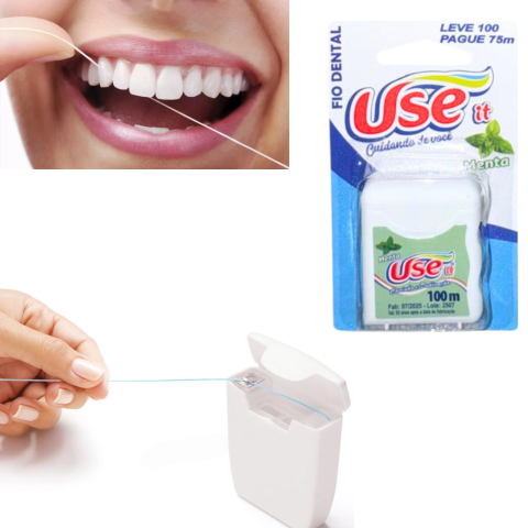 FIO DENTAL 12X12 (48PÇS)-USE IT - Imagem 3