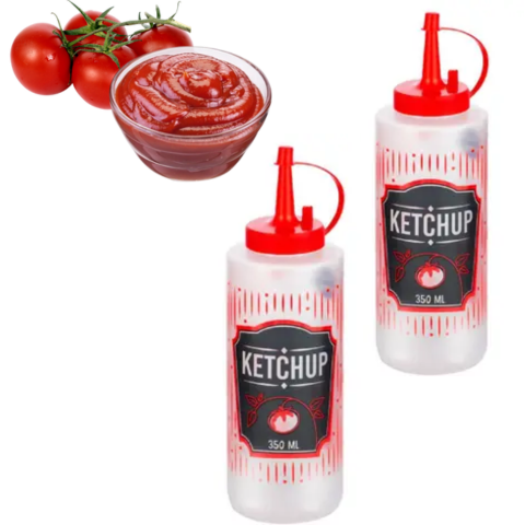 BISNAGA DECORADA P/KETCHUP 350ML (24PÇS)-PLASDURAN - Imagem 3