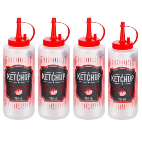 BISNAGA DECORADA P/KETCHUP 350ML (24PÇS)-PLASDURAN - Imagem 2