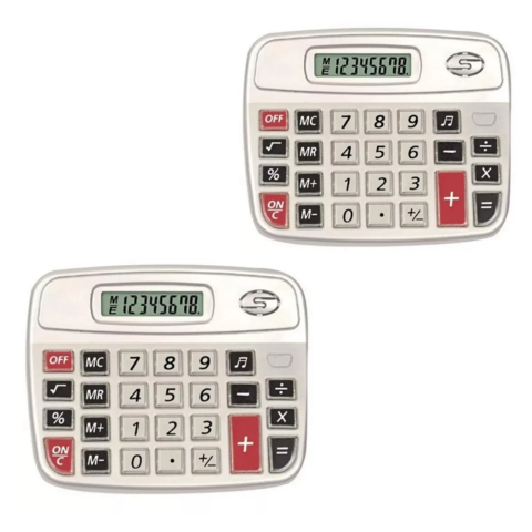 CALCULADORA ELETRÔNICA MÉDIA 8 DÍGITOS (6PÇS) - Imagem 3