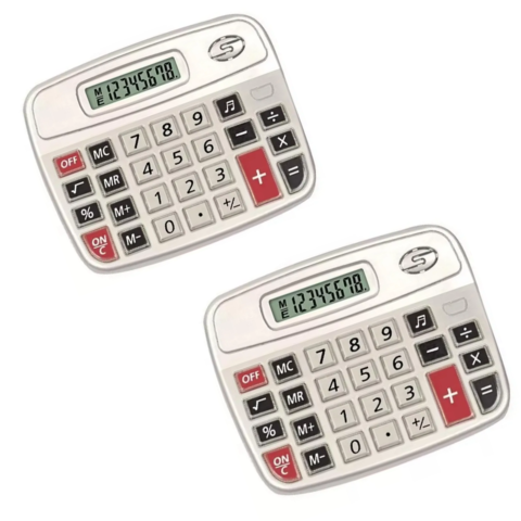 CALCULADORA ELETRÔNICA MÉDIA 8 DÍGITOS (6PÇS) - Imagem 2