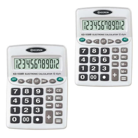 CALCULADORA ELETRÔNICA 12 DÍGITOS GRANDE (6PÇS) - Imagem 3