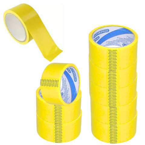 FITA ADESIVA 45MMX40M AMARELO (CX C/100)-SUPERFITAS - Imagem 3