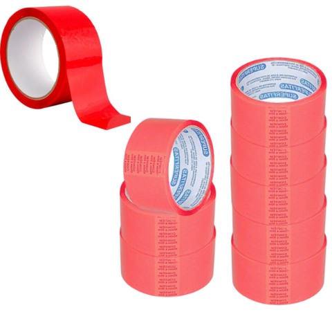 FITA ADESIVA 45MMX40M VERMELHO (CX C/100)-SUPERFITAS - Imagem 3